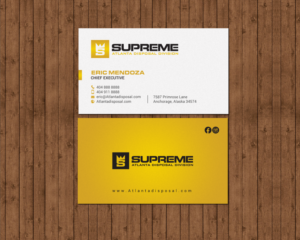 Visitenkarten-Design von chandrayaan.creative für supreme | Design: #17789377