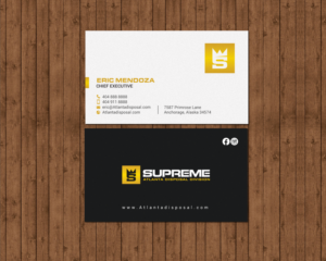 Visitenkarten-Design von chandrayaan.creative für supreme | Design: #17789378