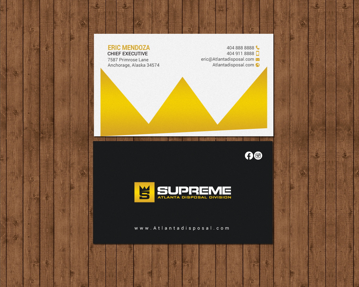 Design de Carte de Visite par chandrayaan.creative pour supreme | Design #17789385