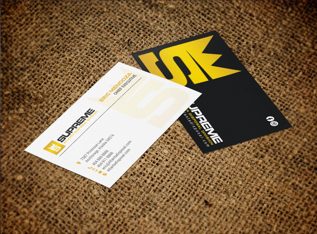 Visitenkarten-Design von chandrayaan.creative für supreme | Design #17789390