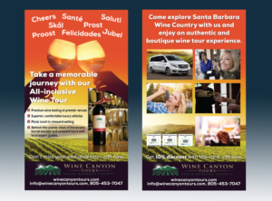 Flyer-Design von colin welden für Wine Canyon Tours | Design: #17869989