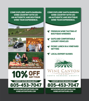 Flyer-Design von Deziners Zone für Wine Canyon Tours | Design: #17890967