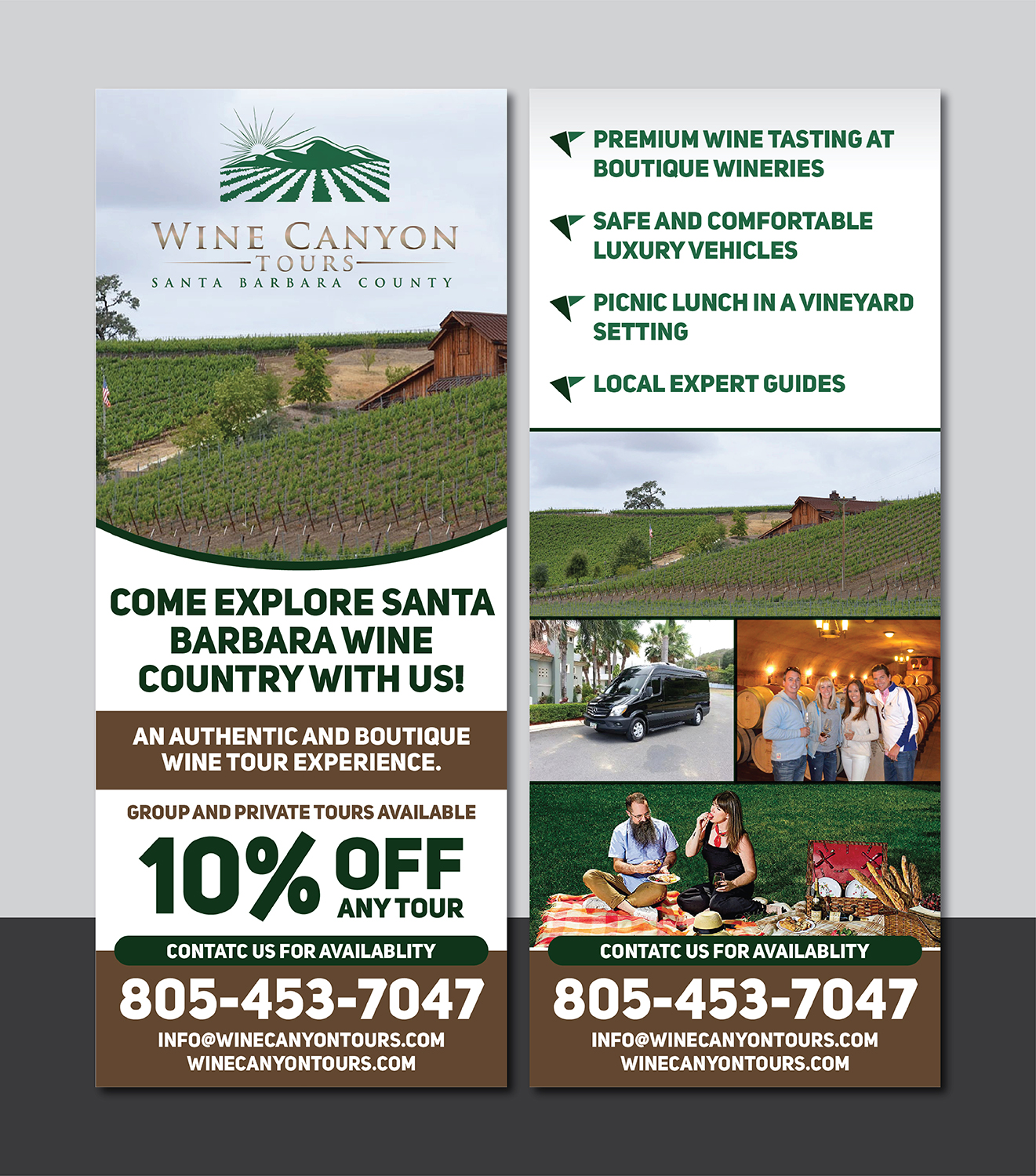 Flyer-Design von Deziners Zone für Wine Canyon Tours | Design #17890968