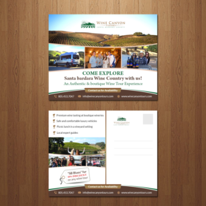 Flyer-Design von creative.bugs für Wine Canyon Tours | Design: #17796255
