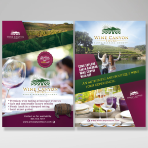 Flyer-Design von Radikt für Wine Canyon Tours | Design: #17917704