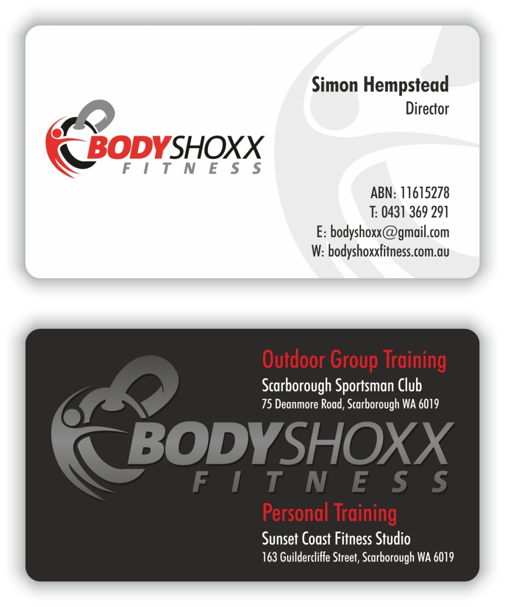 Business Card Design by kreatif for Bodyshoxx Fitness | Design #2753530