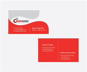 Business Card Design by Brigitte Melissa B for Bodyshoxx Fitness | Design #2751121
