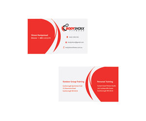 Visitenkarten-Design von Brigitte Melissa B für Bodyshoxx Fitness | Design: #2751397
