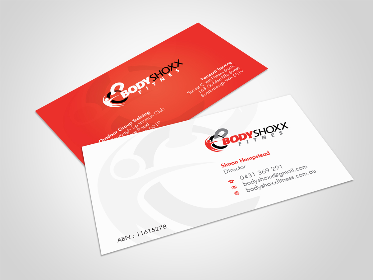 Visitenkarten-Design von asimali für Bodyshoxx Fitness | Design #2753531