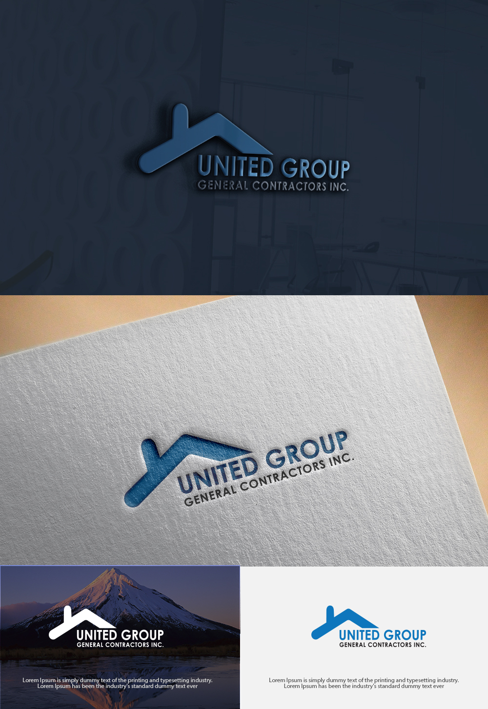 Logo Design by dr ghulam mustafa sahab for United Group General Contractors Inc  | Design #17794044