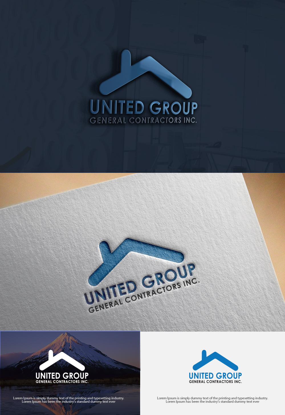 Logo Design by dr ghulam mustafa sahab for United Group General Contractors Inc  | Design #17794045
