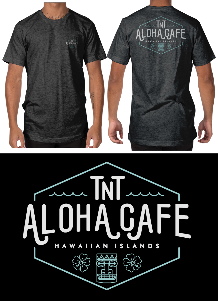 Diseño de Camiseta por cithuwill para TNT Aloha Cafe  | Diseño #17777953