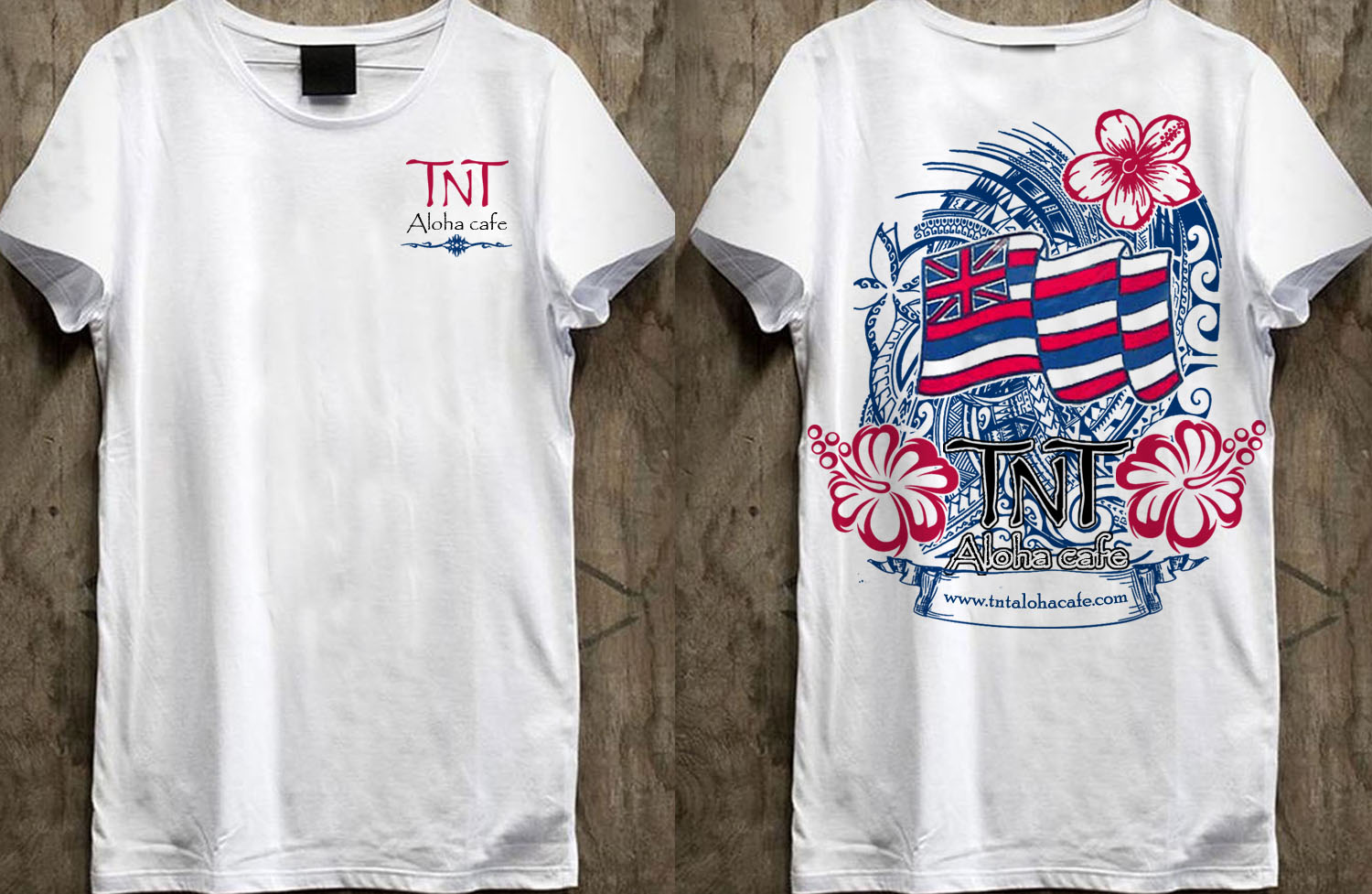 T-shirt Design by creative gravity for TNT Aloha Cafe  | Design #17771994
