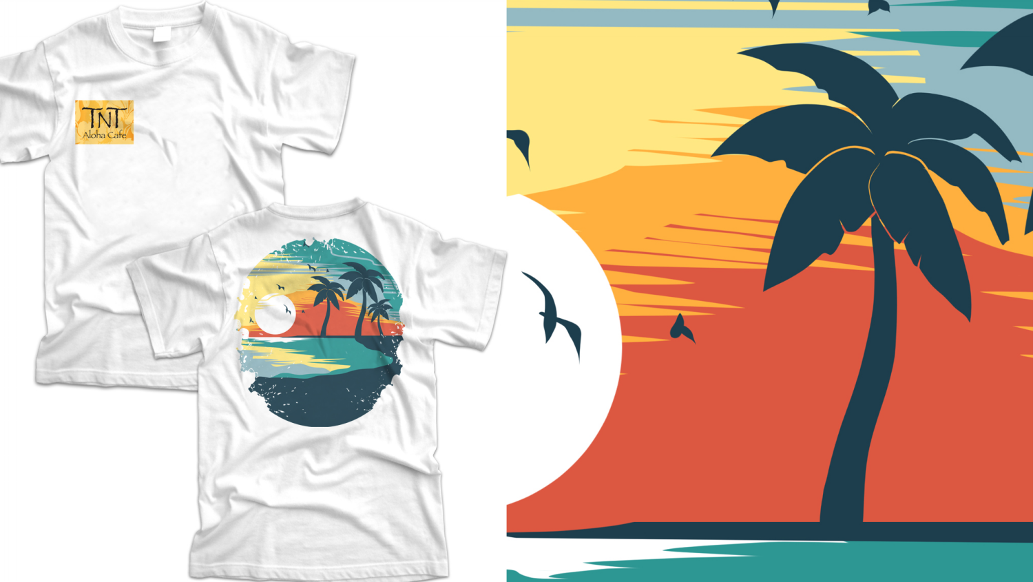 T-shirt Design by Abidamar for TNT Aloha Cafe  | Design #17776655