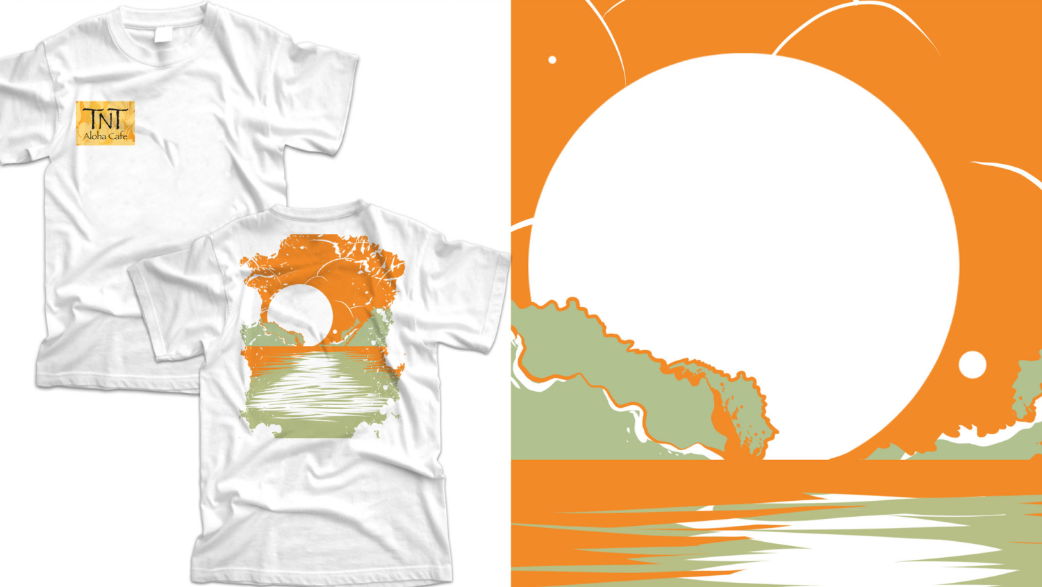 T-shirt Design by Abidamar for TNT Aloha Cafe  | Design #17776796
