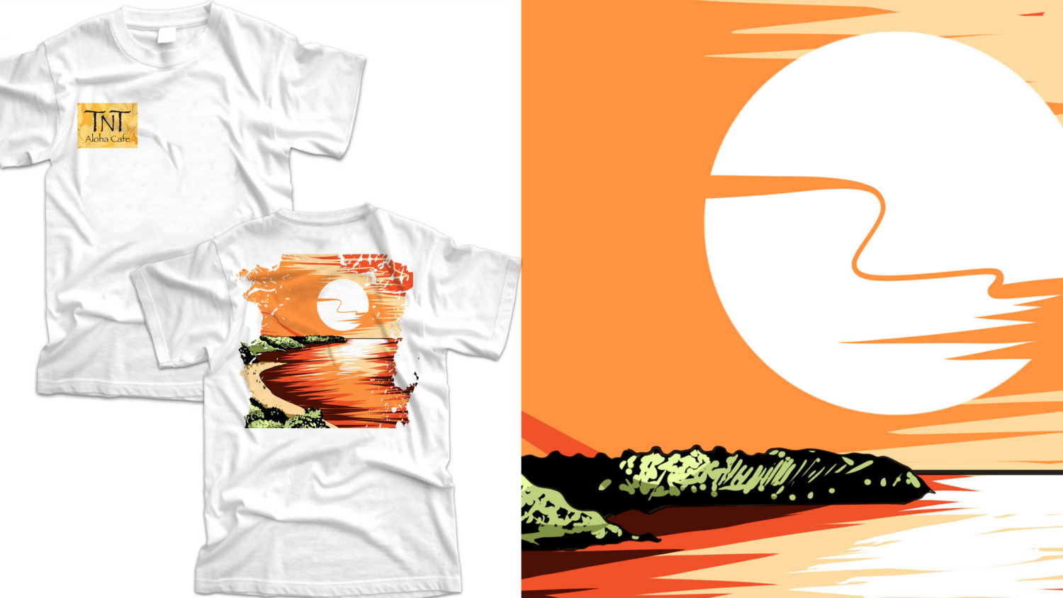 T-shirt Design by Abidamar for TNT Aloha Cafe  | Design #17776813