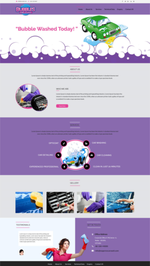 Colorful Drive Through Car Wash Website | Diseño Web por Advent Innovative
