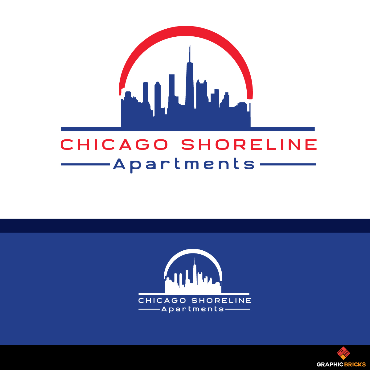 Logo Design by Graphic Bricks for Chicago Shoreline Apartments | Design #17777633