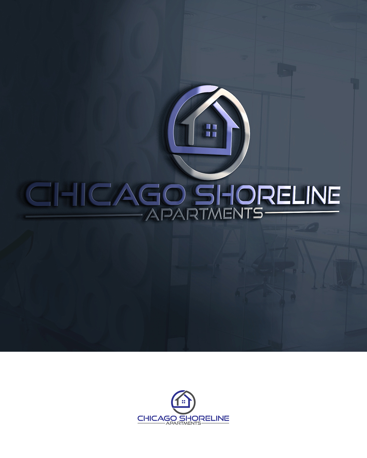 Logo Design by MDStudio for Chicago Shoreline Apartments | Design: #17775040