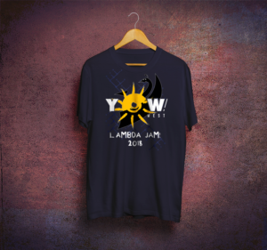 Fun T-Shirt Design for Software Developer Conference - Lambda Jam | Diseño de Camiseta por Light Hand Design