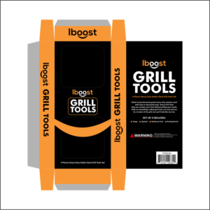 PGS9184 4PC BBQ TOOL SET PACKAGING DESIGN | Diseño de Empaque por said.tempo