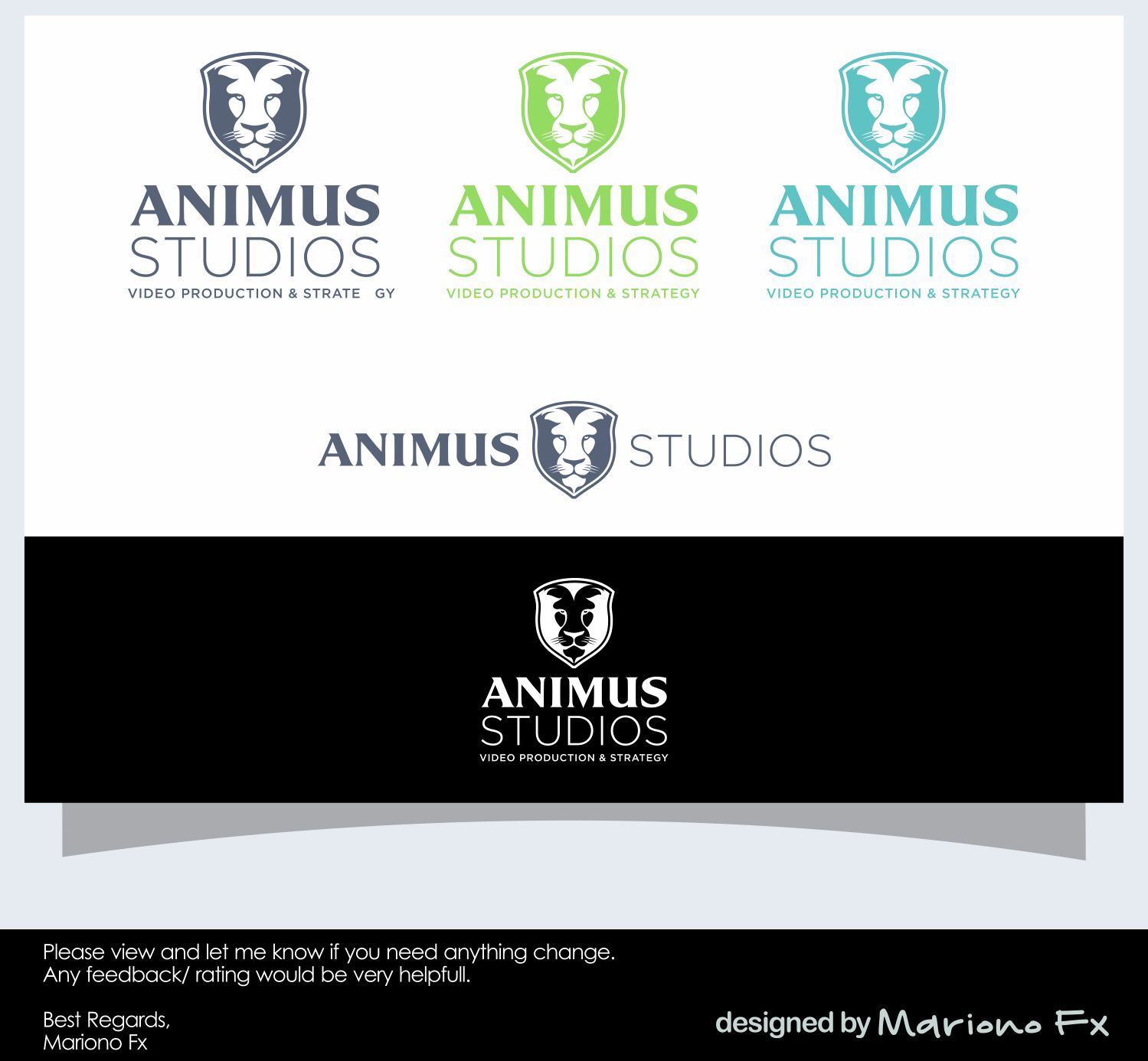 Logo-Design von Mariono Fx für Animus Studios | Design #17775085