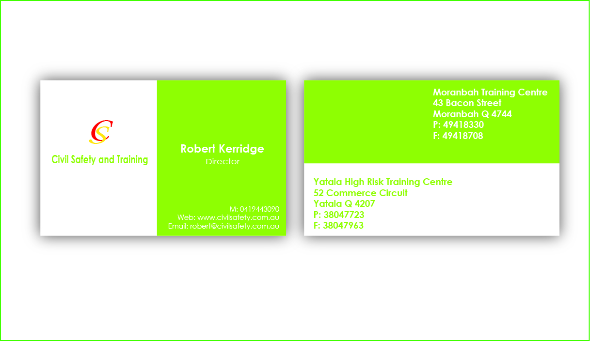 Business Card Design by selimreza22 for Civil Safety Pty Ltd | Design #2764840