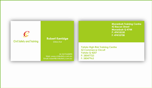 Business Card Design by selimreza22 for Civil Safety Pty Ltd | Design: #2764840