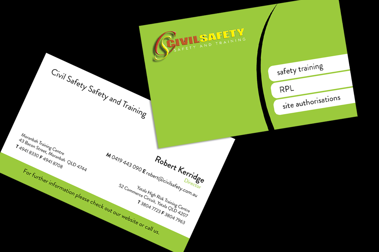 Business Card Design by Gurpreet Kaur for Civil Safety Pty Ltd | Design #2753594