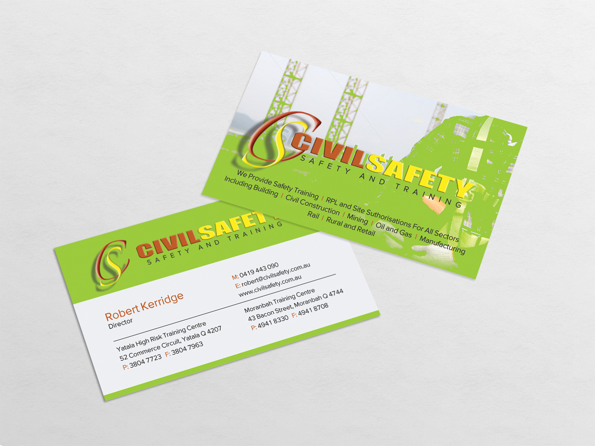 Design de Carte de Visite par diRtY.EMM pour Civil Safety Pty Ltd | Design #2757363