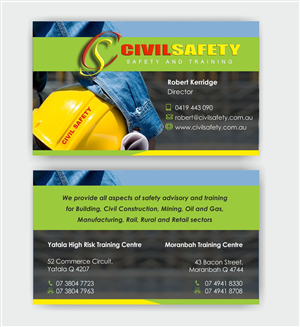 Business Card Design by IneseRo for Civil Safety Pty Ltd | Design #2762185