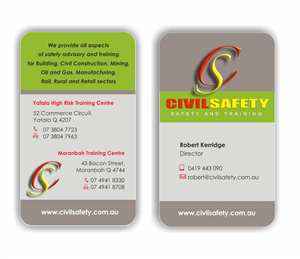 Business Card Design by IneseRo for Civil Safety Pty Ltd | Design: #2762400