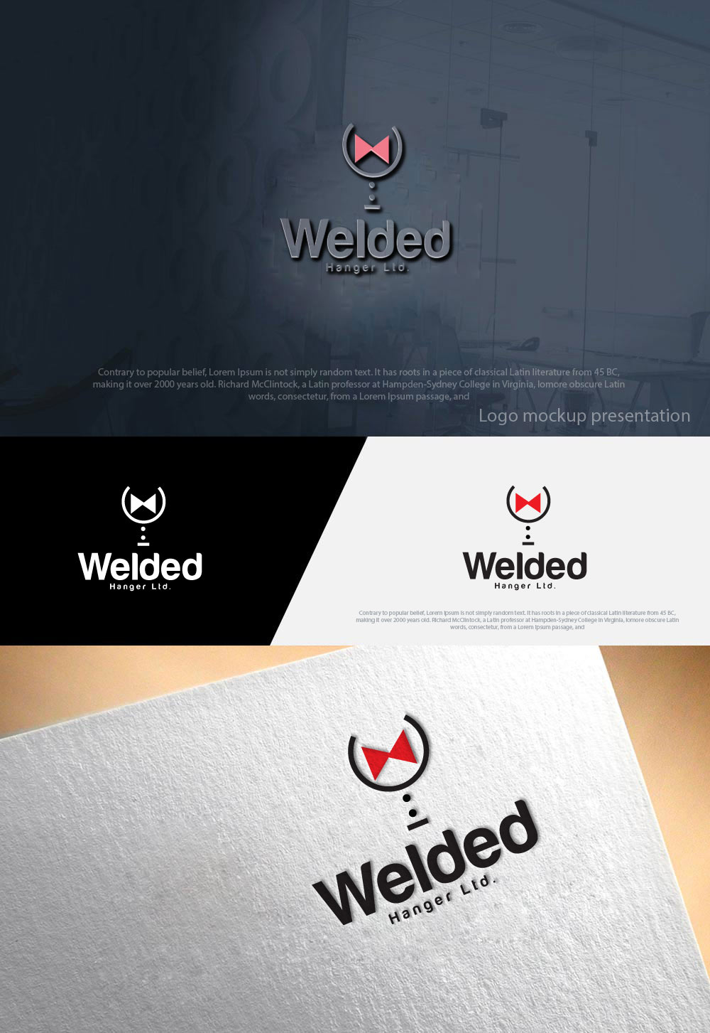 Logo-Design von zebronicgraphic für Welded Hanger Ltd. | Design #17829838