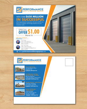 Self Storage Postcard | Postcard Design by ecorokerz