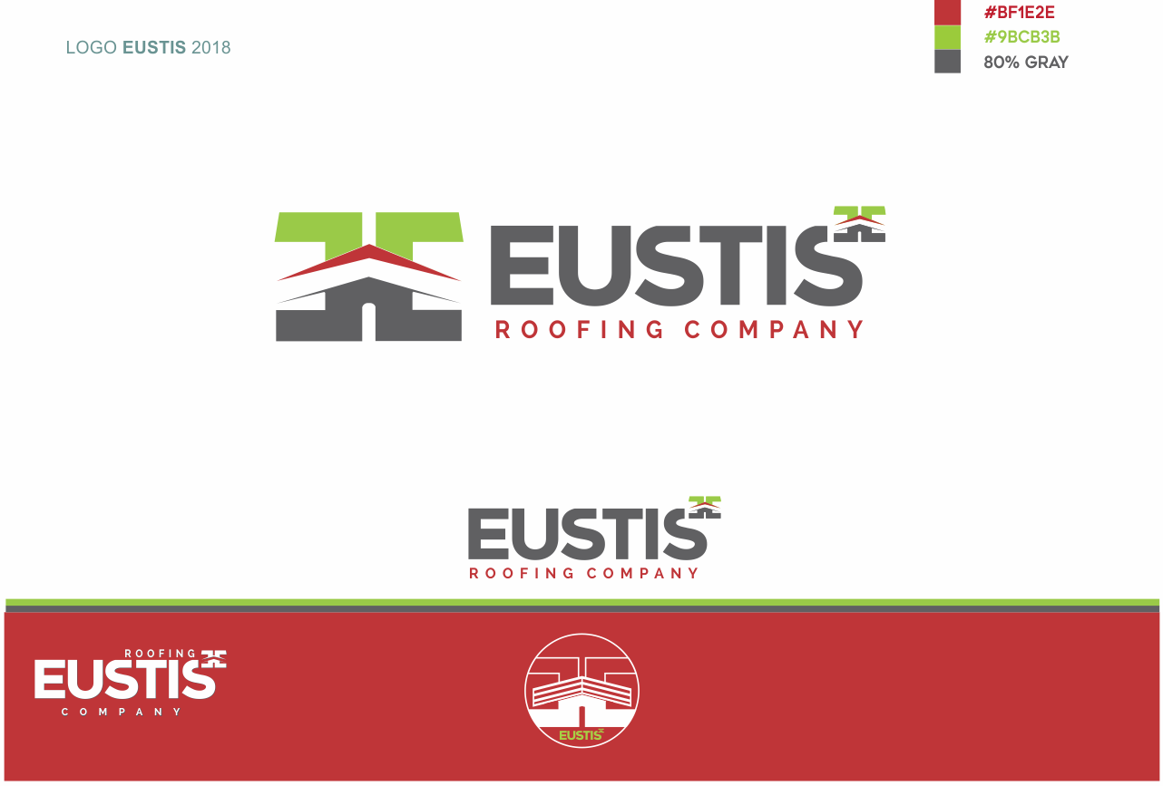 Logo Design by Drago for Eustis Roofing  | Design #17801871