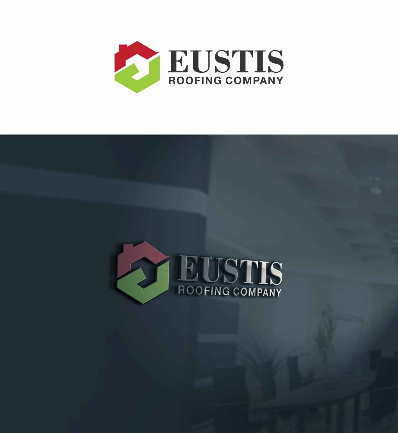 Logo Design by eudo for Eustis Roofing  | Design #17787739