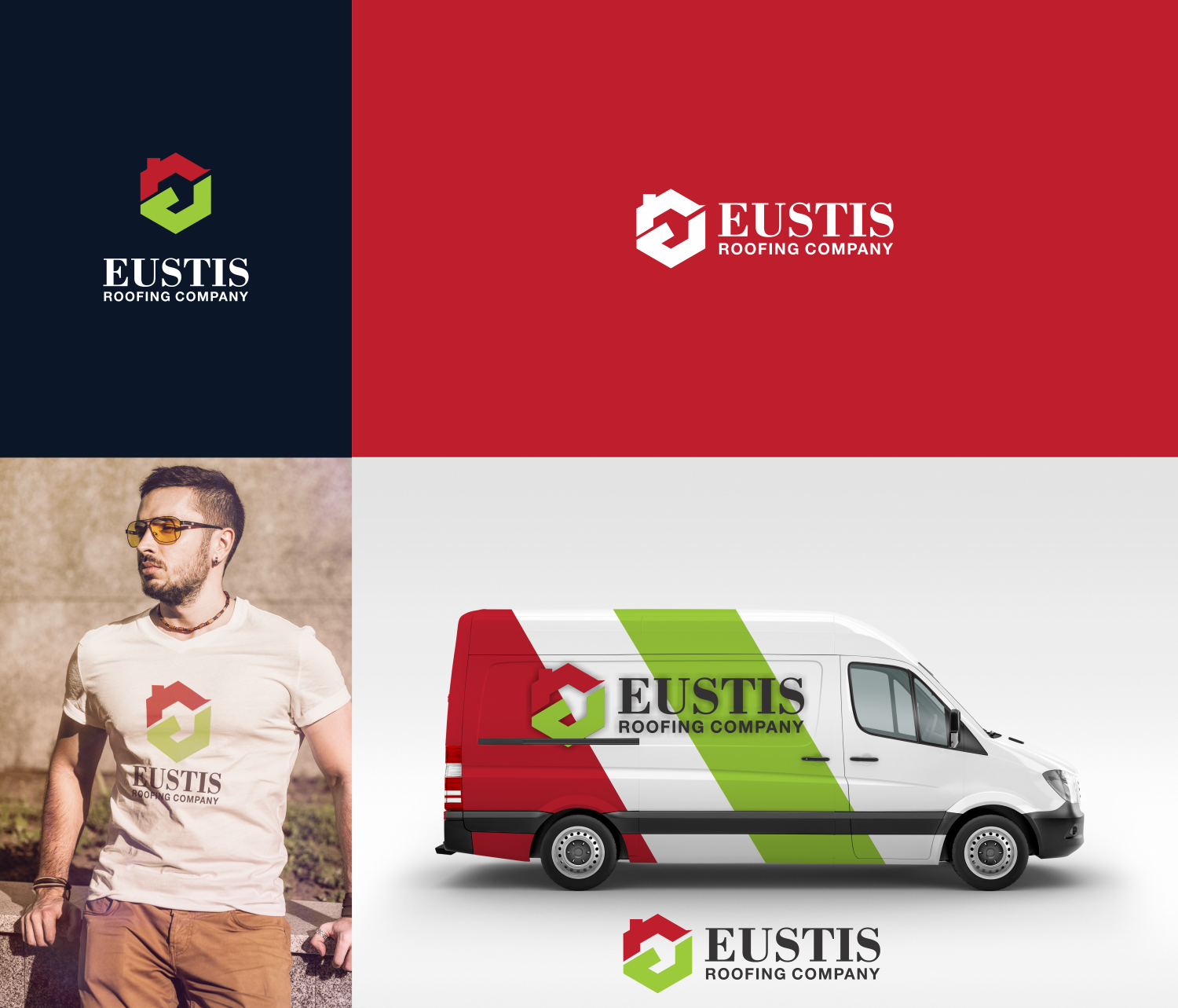 Logo Design by eudo for Eustis Roofing  | Design #17795668