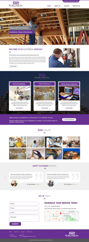 Web Design by harmi_199 for G2 electrical services ltd. | Design: #17794588