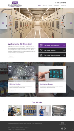 Web Design by pb for G2 electrical services ltd. | Design: #17777593
