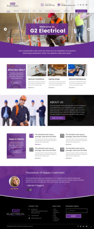 Web Design by pb for G2 electrical services ltd. | Design: #17777599