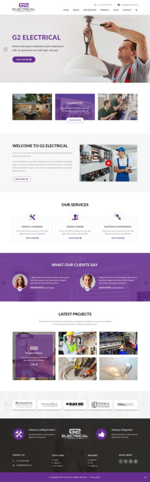 Web Design by pb for G2 electrical services ltd. | Design: #17777607