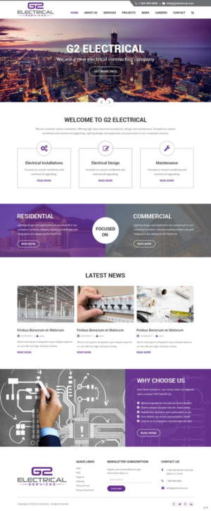 Web Design by pb for G2 electrical services ltd. | Design: #17777608