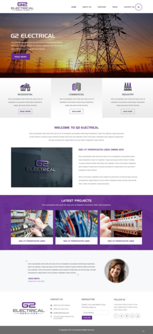 Web Design by pb for G2 electrical services ltd. | Design: #17777613