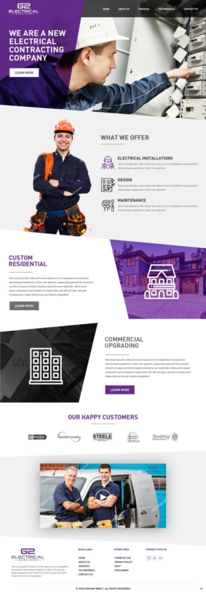 Web Design by pb for G2 electrical services ltd. | Design: #17777614