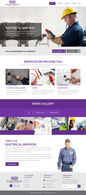 Web Design by rightway for G2 electrical services ltd. | Design: #17873329