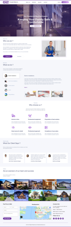Web Design by cCopilot for G2 electrical services ltd. | Design: #17802620
