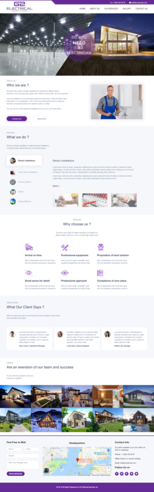 Web Design by cCopilot for G2 electrical services ltd. | Design: #17839735