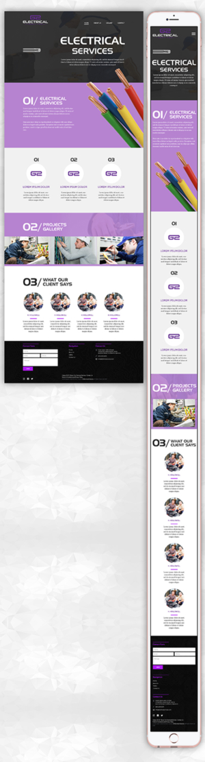Web Design by PiXthemes for G2 electrical services ltd. | Design: #17860950