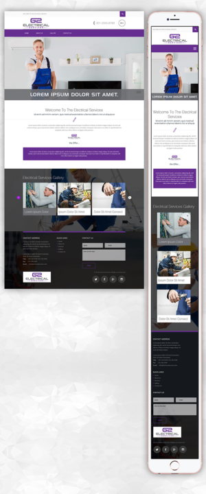 Web Design by PiXthemes for G2 electrical services ltd. | Design: #17861078