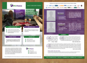 Double-sided A4 flyer with all text content determined - for Mortgage Broker | Flyer-Design von MNM